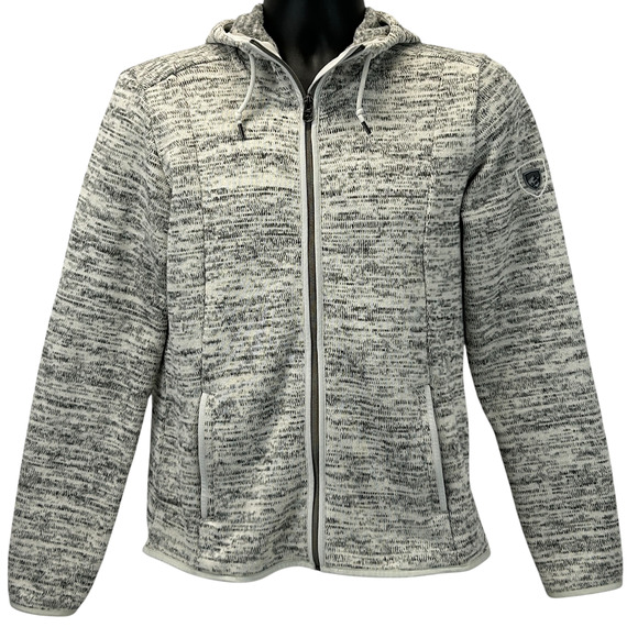 KUHL Ascendyr Hoody Hoodie Fleece Hooded Sweatshirt 4376 Ivory Womens S Small - Picture 1 of 10